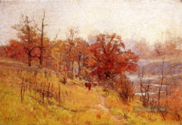 Novembers Harmony Impressionist Indiana Landschaften Theodore Clement Steele Ölgemälde
